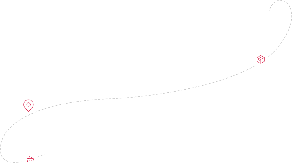 Decoración de fondo con elementos de envío de paquetería